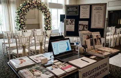 Bridal expo booth